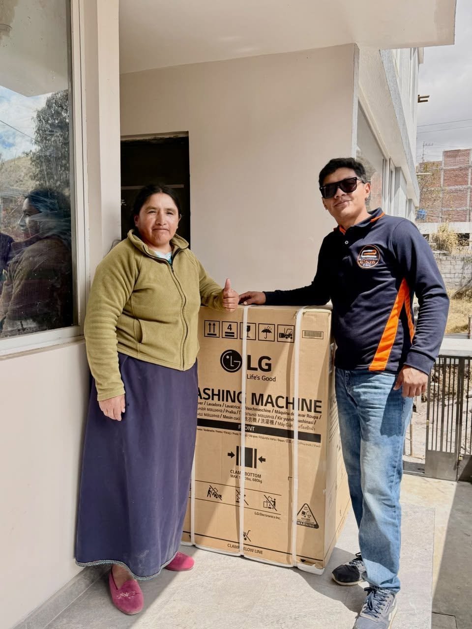 Entrega de lavadora LG